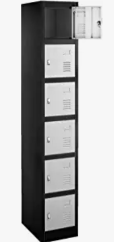 photo of a storage unit with locker cubbies