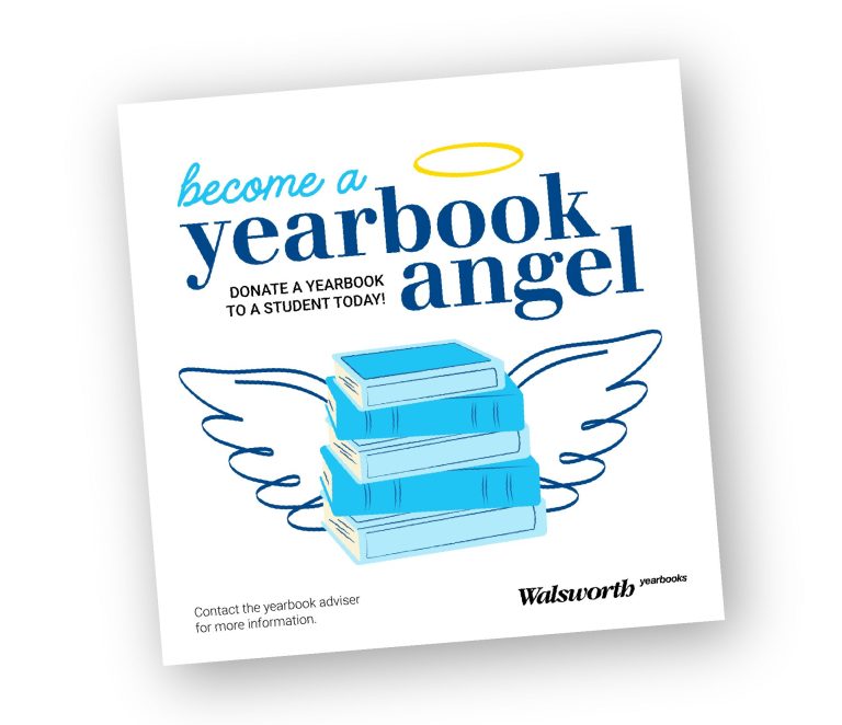 Yearbook Angel Program Social Media Graphic